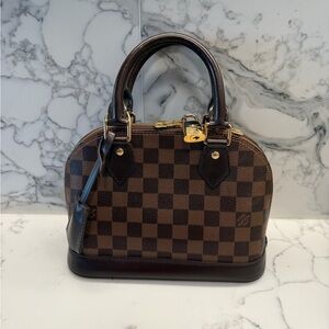 Louis Vuitton Brown Checkered Alma bb